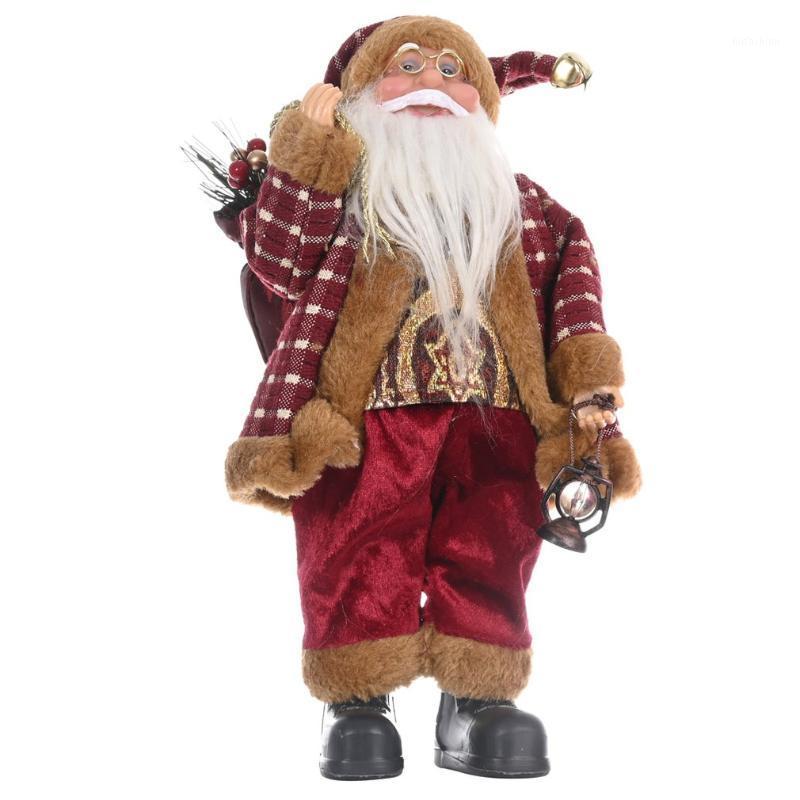

Christmas Decoration Supplies Standing Posture Santa Claus Doll Exquisite Doll Ornaments atmosphere Supplies1