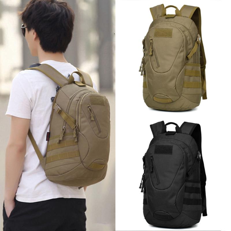 

Outdoor Sports Backpack Travel Climbing Hiking Casual Zipper Storage Bags Large Capacity Fashion Men Backpack, Black