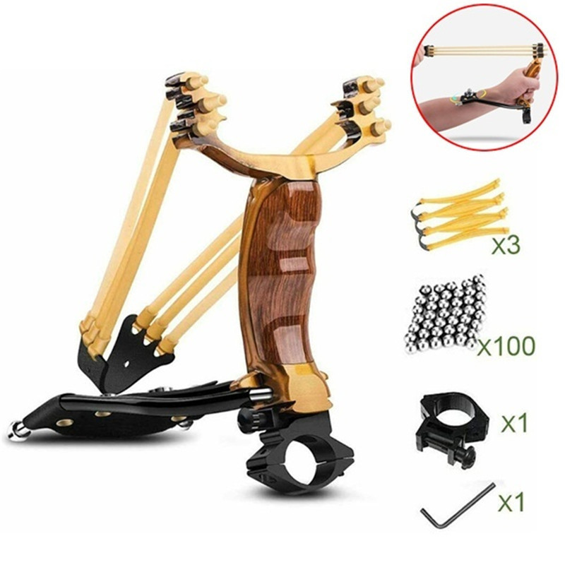 

Powerful Slingshot for Hunting Accessories Shooting Tirachinas Caza Profesional Slingshot Rifle Hunting Bow Powerful Catapult 201111