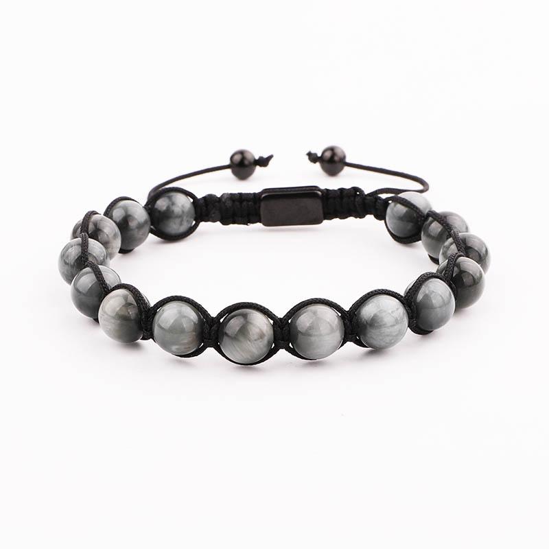 

New Men Bracelet Natural Stone Custom Design Handmade Friendship Macrame Bracelet Men Jewelry Gift