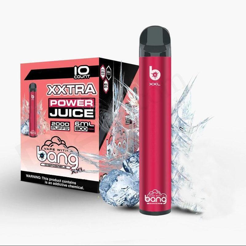 

Bang XXL Disposable vape 2000 puffs Prefilled Device pods Local Disposable Vape Pen disposable e cigarettes