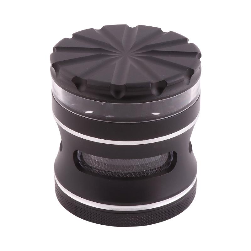 

63mm 4 Layers Herb Grinder Cali Crusher Tobacco Herb Aluminum alloy Grinder Cigarette Machine Scraper with Gift Box