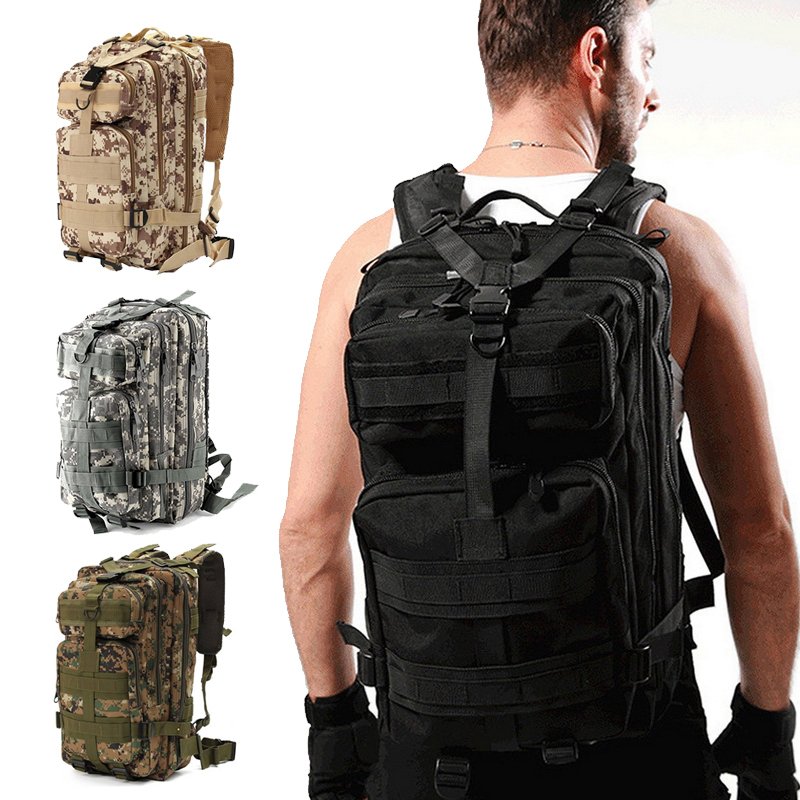 Outdoor Tactical Military Backpack 1000D Nylon 30L Waterproof Army Bag Sports Rucksacks for Camping Hiking Hunting Bags Y200920