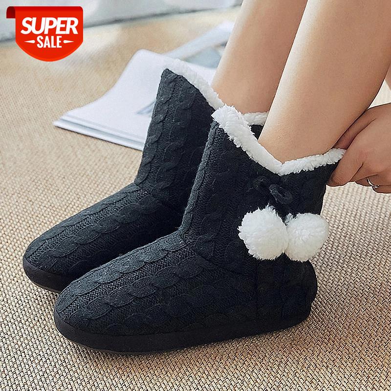

Female Slippers Plush Winter Furry Slippers Women 2020 Cotton Fabric Indoor Soft House Bedroom Designer Shoes #Yc8a, Beige
