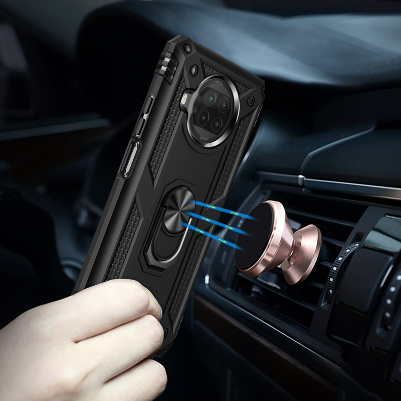 

Shockproof Car Mount Ring Phone Cover For Xiaomi Mi 10T Lite 5G Cases 10Tpro Kickstand Holder Case For Xiaomi 10T 5G 10Tpro Coque