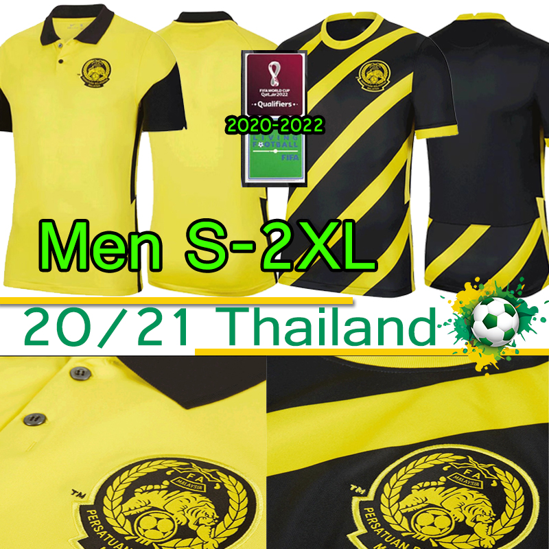 

Customizable Malaysia Soccer Jersey 2020 2021 2022 New national team Men football shirts Home Yellow Away Black Rasid Talaha Bakhtiar S-2XL, Malaysia home