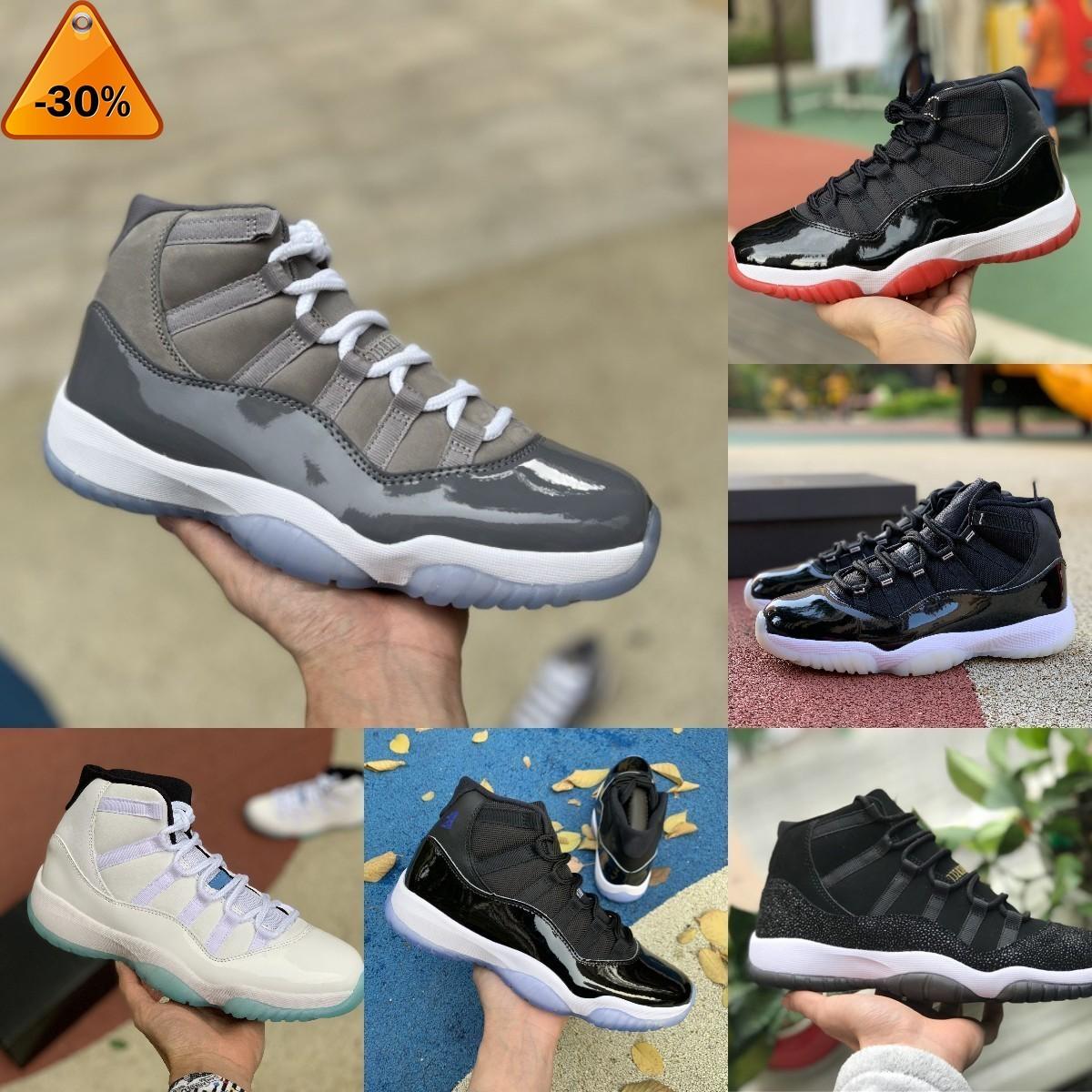 

Jumpman Jubilee 11 11s High Basketball Shoes Cool Grey Playoffs Bred Jorden Legend Blue Space Jam Gamma Blue Barons Easter Concord 45 Low, M3015