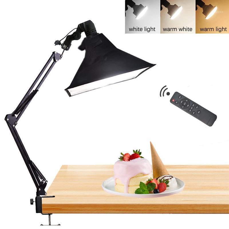 

Photography Phone Desktop Suspension Arm Bracket+35W LED Lamp+Reflector Softbox Continuous Lighting Kit For Photo Video Shooting1