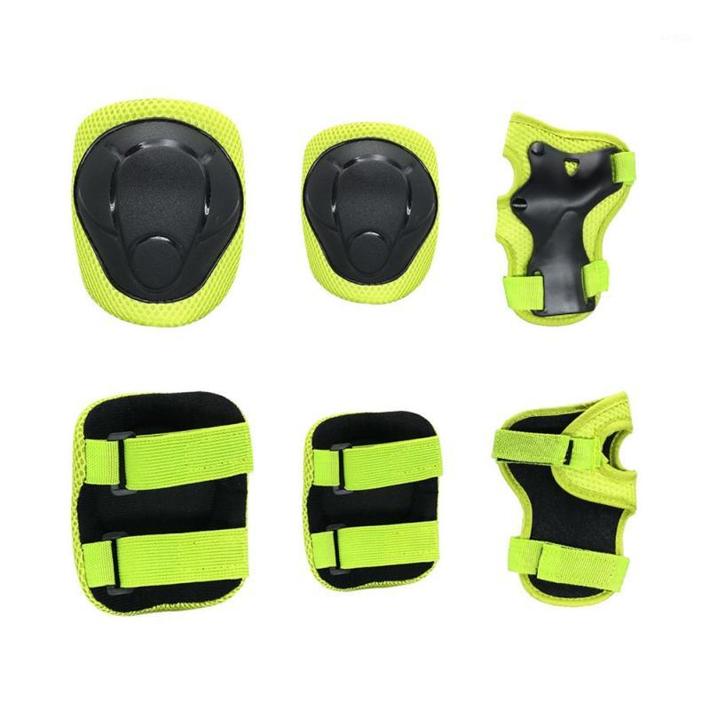 

6 In 1 Set Kids Protective Gear Knee Pads And Elbow PadsWith Wrist Guard Adjustable Strap For Skating Cycling Skateboards1
