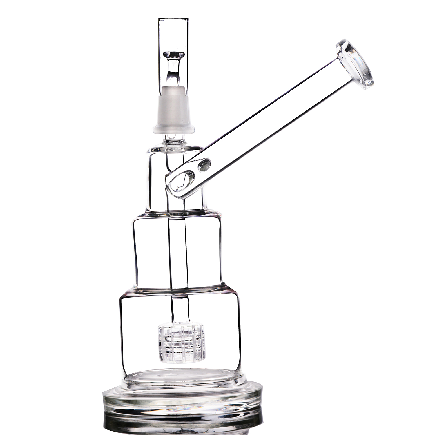 

Unique Glass Bongs Classic Brilliance Cake Dab Rigs Thick Birdcage Recycler Oil Rig Wholesale Water Pipes with 14mm joint