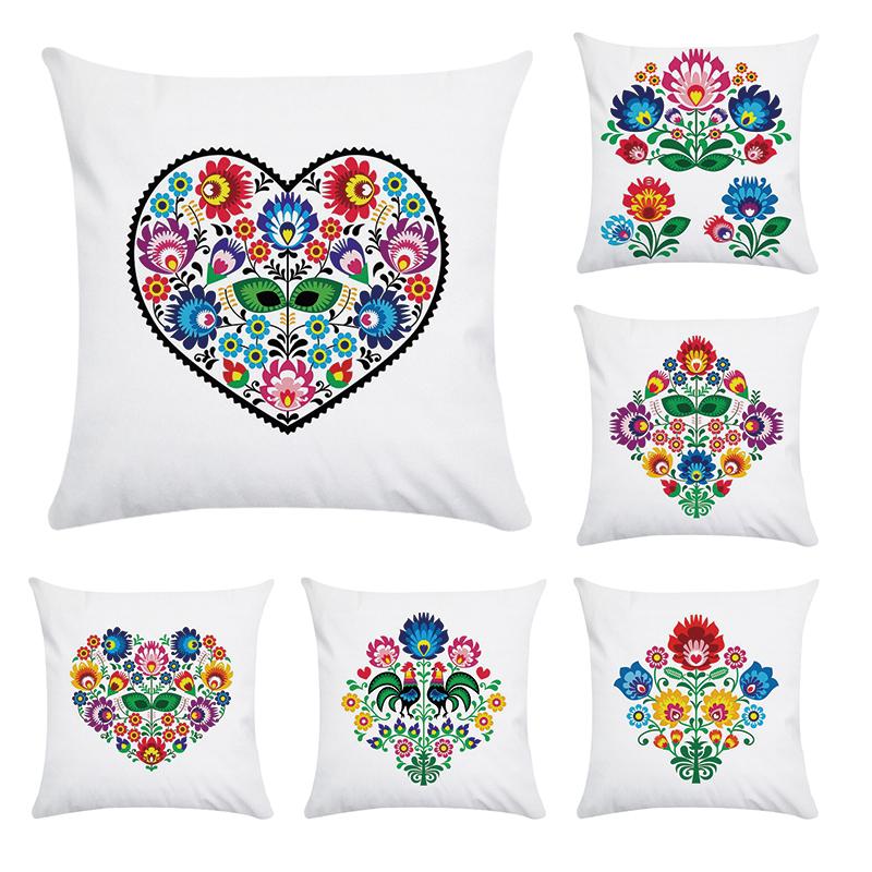 

Throw Pillow Case Cotton Polyester Geometric Sweet Love Heart Flowers Shap Cushion Cover Decorative for Sofa Cojin New CR031, Cr03102