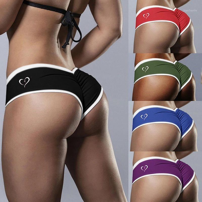 

Ladies Sports Shorts Heart Print Summer Hip Lifting Casual Ladies Shorts Running Yoga Push Up Gym Legging Plus Size1