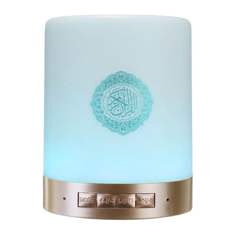 

Wireless bluetooth Quran Speaker Colorful LED Koran Lamp TF Card FM Radio Support MP3 Remote Control Quran Koran Reciter Speaker