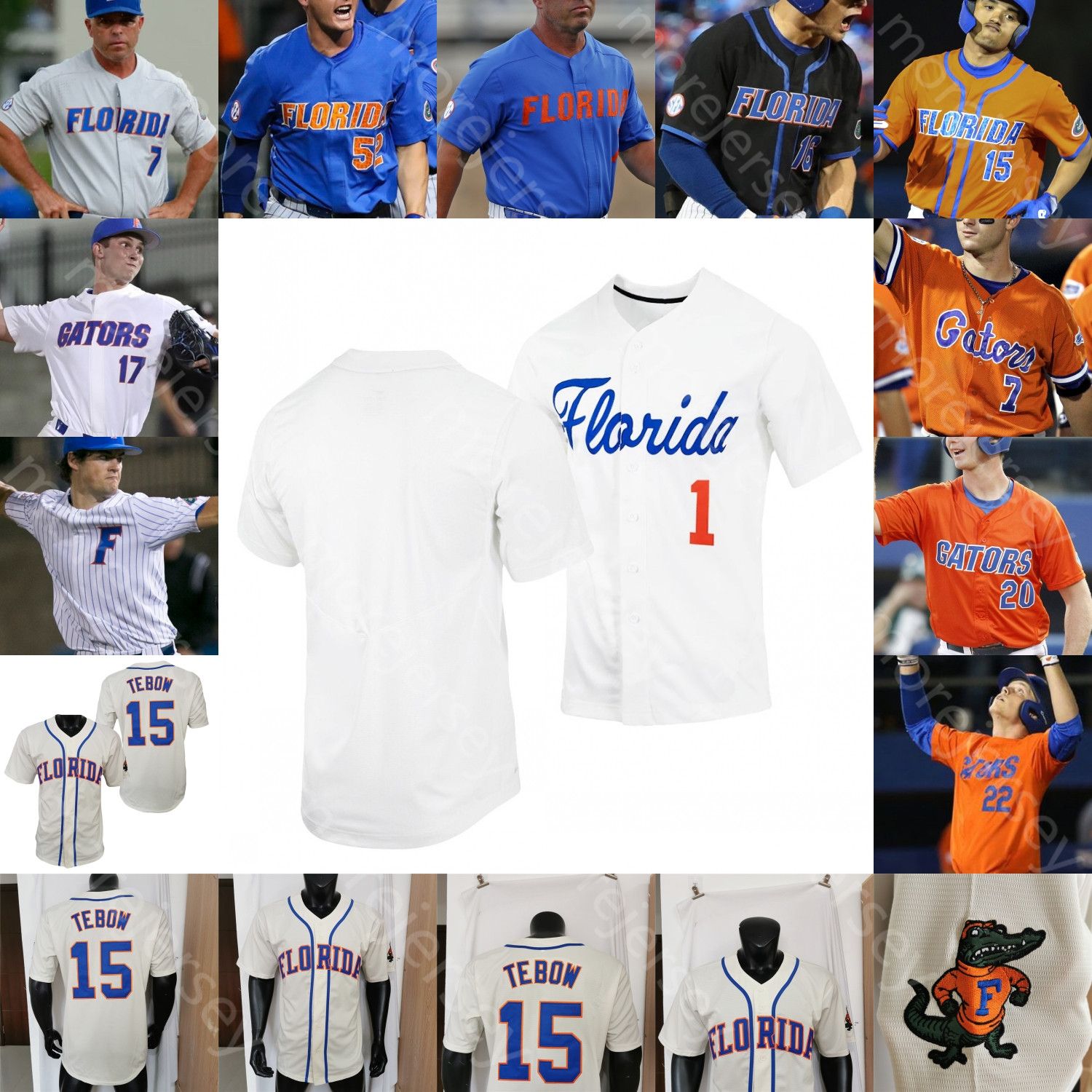 

Florida Gators Baseball Jersey NCAA College Pete Alonso Mike Zunino Wyatt Langford Sterlin Thompson Tucker Talbott Colby Halter Rene Lastres Riopelle Ficarrotta, Blue i