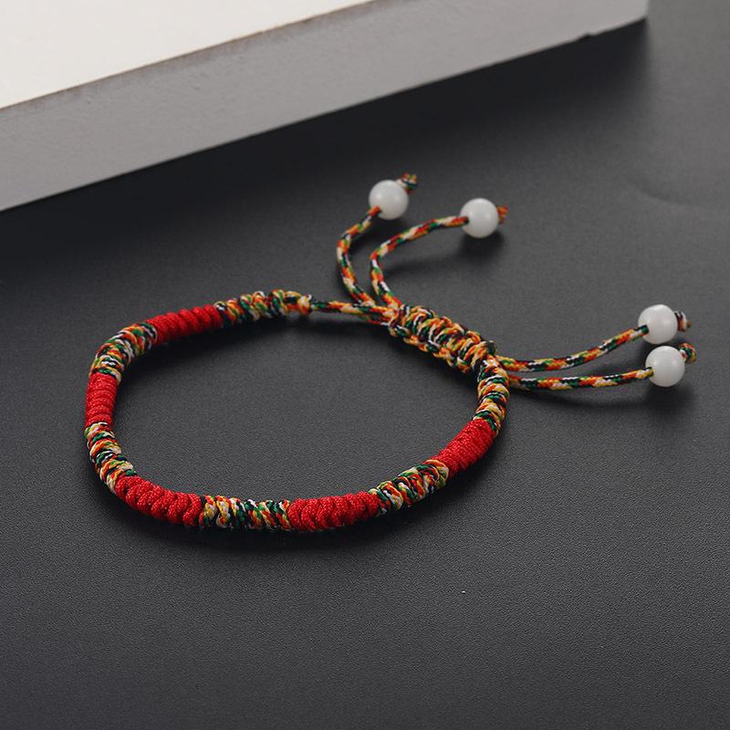 

High Grade Lucky Weaved Bracelet Handmade Buddhist Knots Rope Bracelet Tibetan Infinity Charm Jewelry