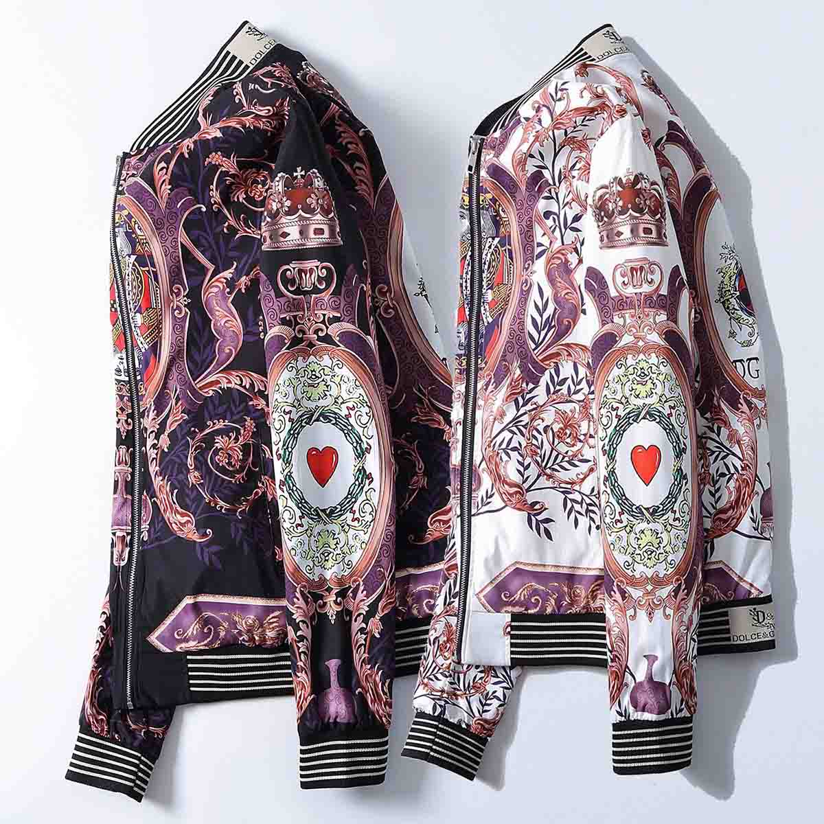 

Fashion Men's Floral Jackets Embroidery Flower Stylish Bomber Jacket Men Zipper Pocket Outerwear Coat Slim Fit Veste Male, Black;brown