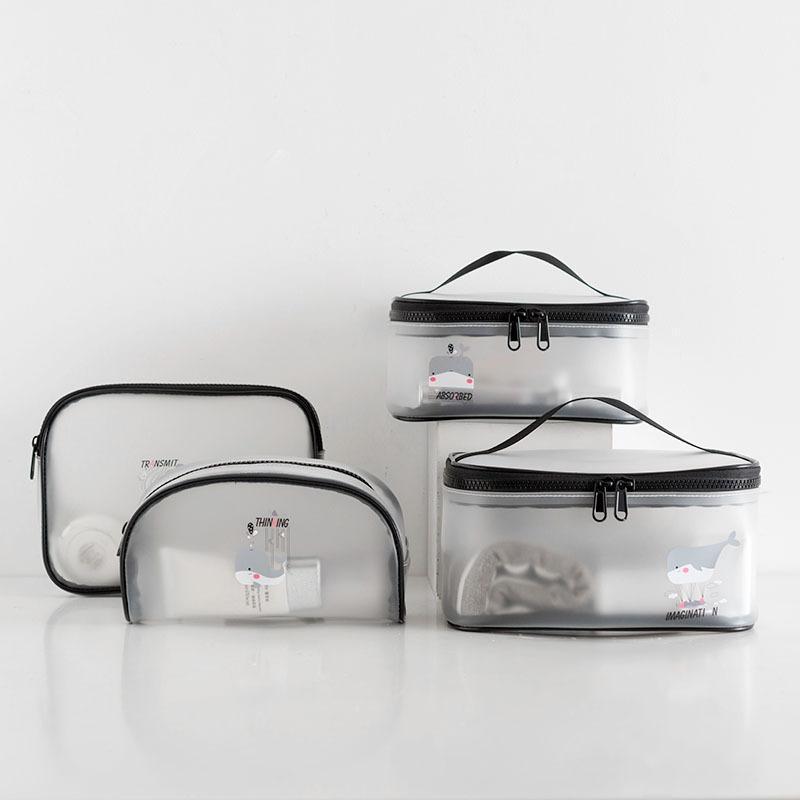 

Transparent Cute Cosmetic Bag Female Portable Large-capacity Travel Waterproof Storage Bag Portable Small Makeup Wash Bags1, A type