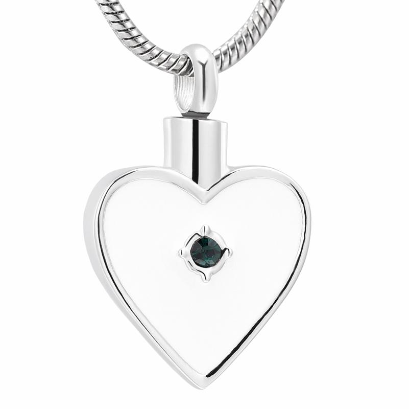 

IJD10029 Stainless Steel Onyx Heart Cremation Jewelry,Ash Keepsake Pendants