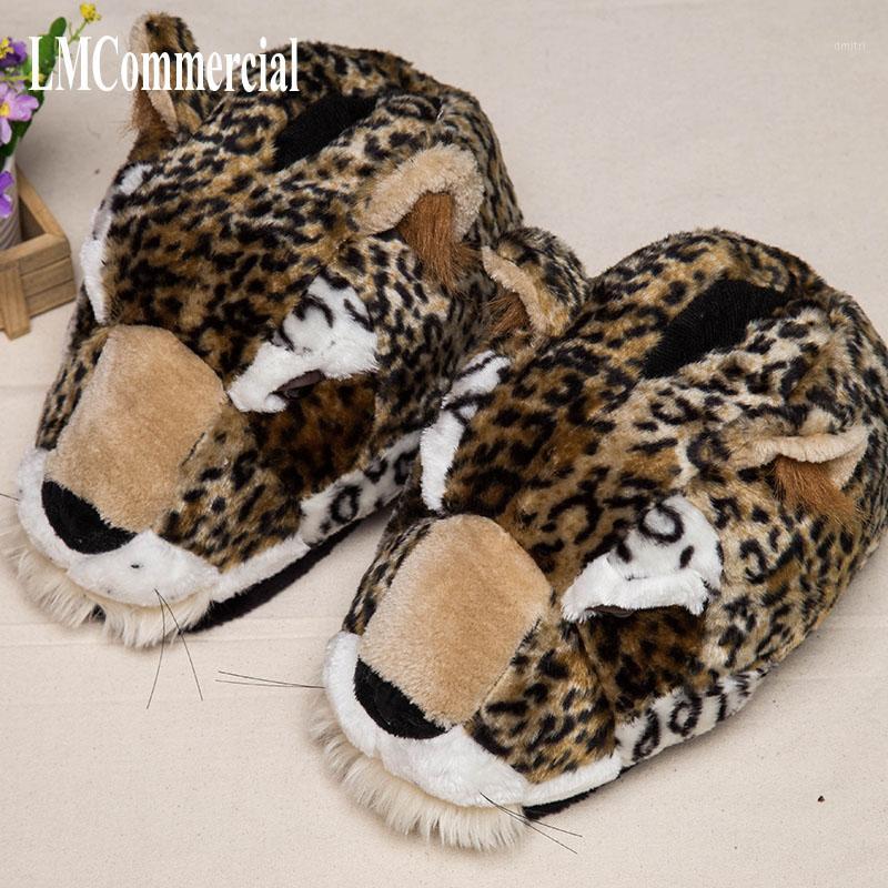 

Special new Christmas cheetah, home slippers pantoffels women men indoor slippers winters Custom home shoes1, Gold
