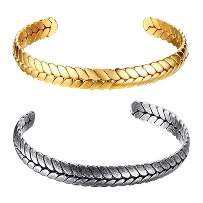 

Bangle Stainless Steel Best Friend Sister Gift for Women Teen Girls with Wheat Ear Pattern Design