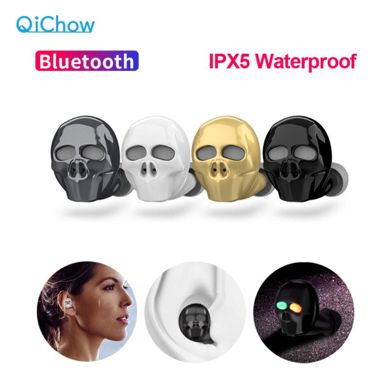 

2020 New Skull Bone Bluetooth Earphone with Microphone Noise Cancelling Hi-Fi Handsfree Bass Stereo Mini Micro Earbud Earpiece, Black