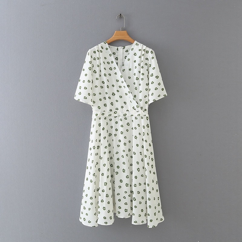 

5xl Plus Size V-neck Floral Printed Summer Casual Short Sleeve Beach Dress Long S2r2, Black