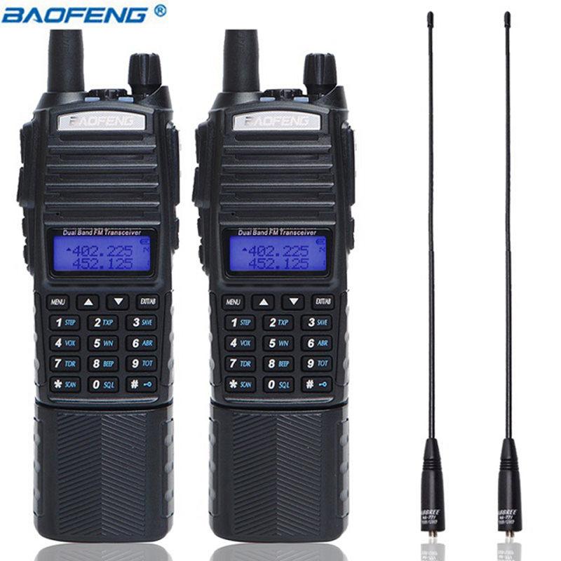 

2PCS Baofeng UV-82 Walkie Talkie 3800mAh Battery Dual PUV 82 Portable Two way Radio VHF UHF 5W Ham CB Radio UV82 Hunting Tran