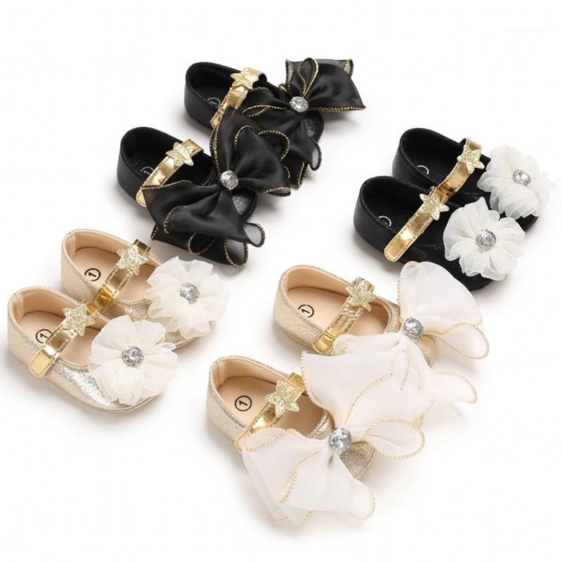 

Baby First Walkers Toddler Kids Baby Girls Big Flower Princess Bow Loving Heart Shoes Bowknot Lace Up Glitter Crib Sole Sneaker1, C-500 flowers