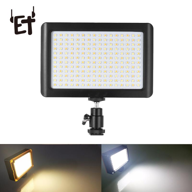 

ET 260/228 LEDs Video Light for Selfie Live Video Portable Photography Lighting Ultra Thin Light for Mobile Phone Camera