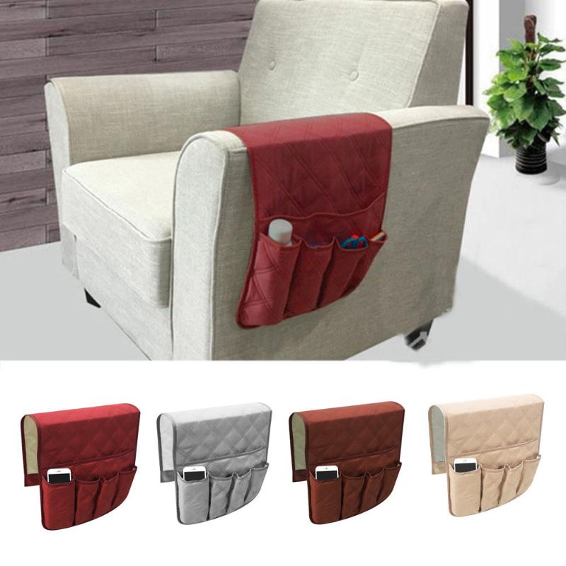 

US STOCK Sofa Organizer 5 Pocket Couch Arm Rest Remote Control Storage Holder Chair New