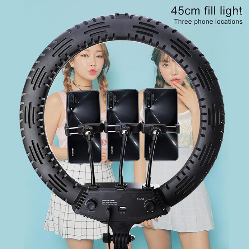 

MAMEN 18 Inch Dimmable Selfie Ring Light 45cm LED Photography Lighting for Youtube Video Studio Live Photo DSLR with Tripod1