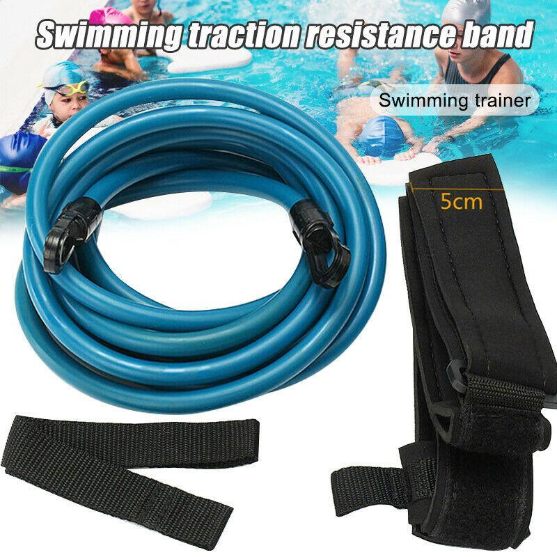 

Swim Bungee Training Belt Swimming Pool Resistance Safety Leash Exerciser Tether Cord SMN881
