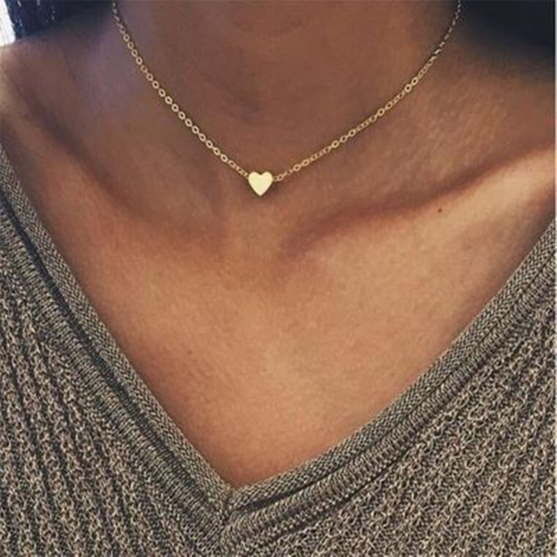 

Luxury Designer Jewelry Classic Love Heart Necklace Fashion Silver Gold Heart Pendant Necklace for Women girls