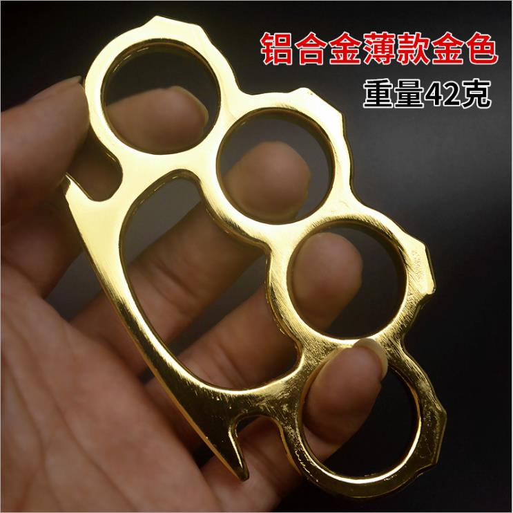 

19 Fiberglass finger tiger four-finger self-defense weapon portable hand buckle tiger finger fist buckle ring buckle ring, Black