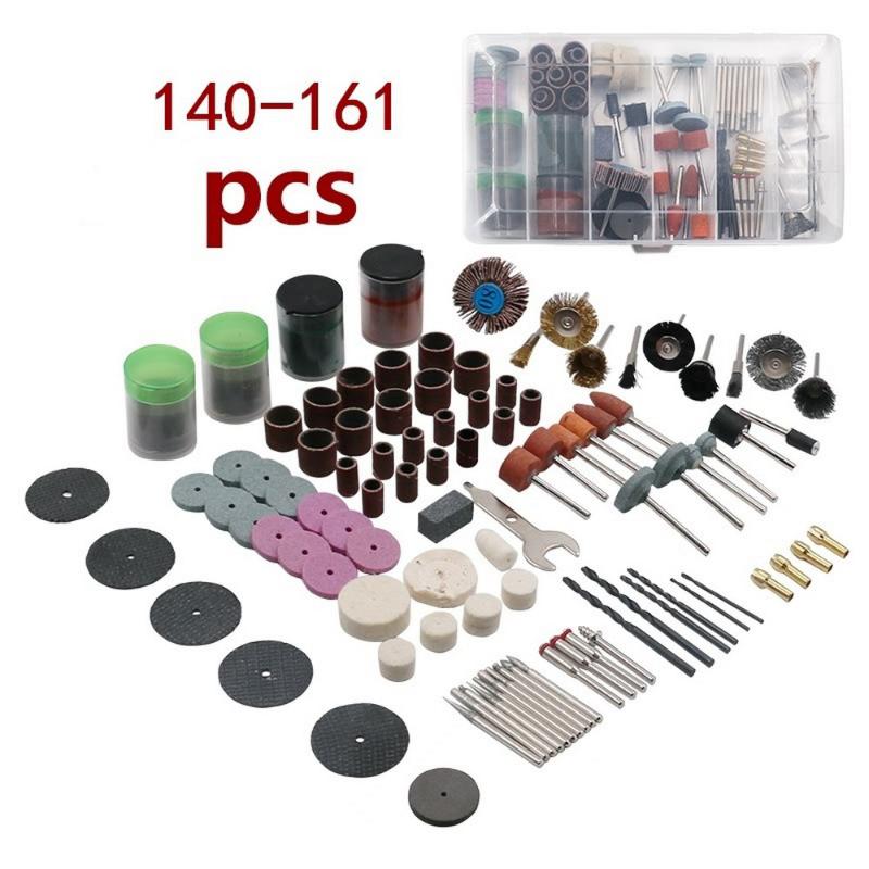 

140-161 electric grinder accessory set grinding head resin cutting disc sandpaper ring brush engraving milling cutter polishing