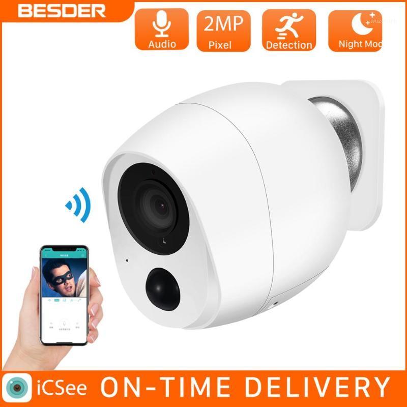 

BESDER 2MP Battery Wifi IR NIght Vision Mini 1080P IP Camera Outdoor Wireless Security CCTV Camera SD Card Cloud Audio1