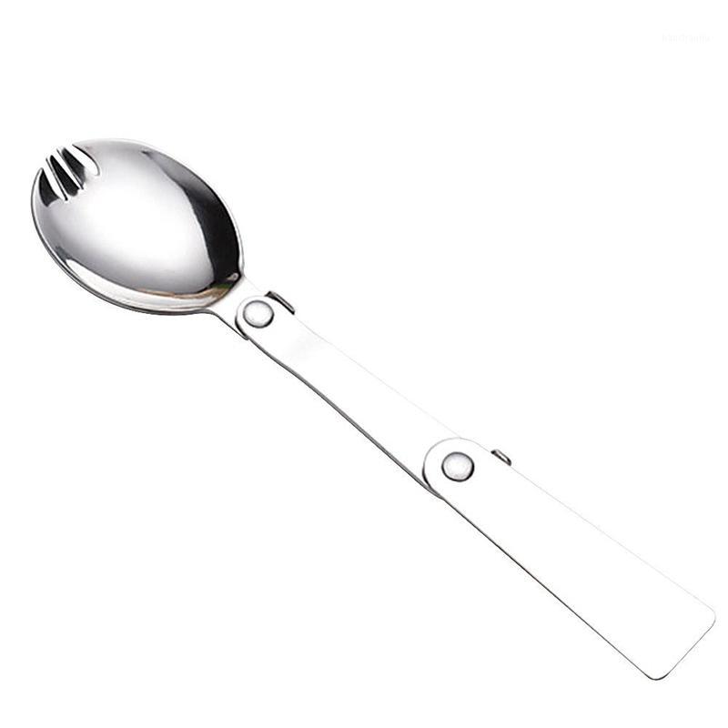 

Folding Fork Spoon Portable Tableware Outdoor Camping Tableware Stainless Steel Fork Spoon Folding1