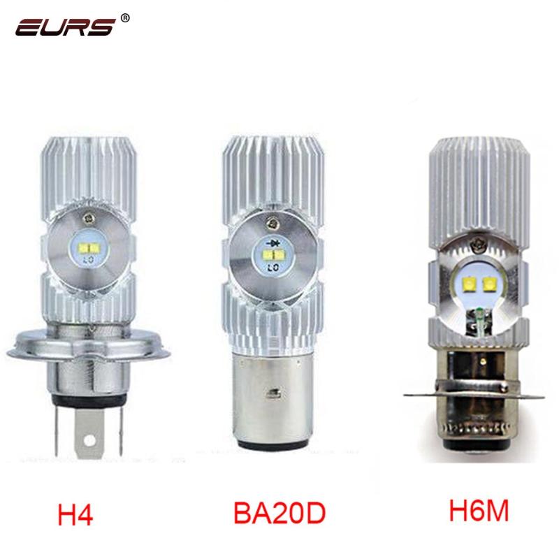 

EURS 2PCS Motorcycle Headlight P15D H6M BA20D H4 LED Super Bright Motorbike Brake Lights Turn Signal Lamp Reversing Bulbs