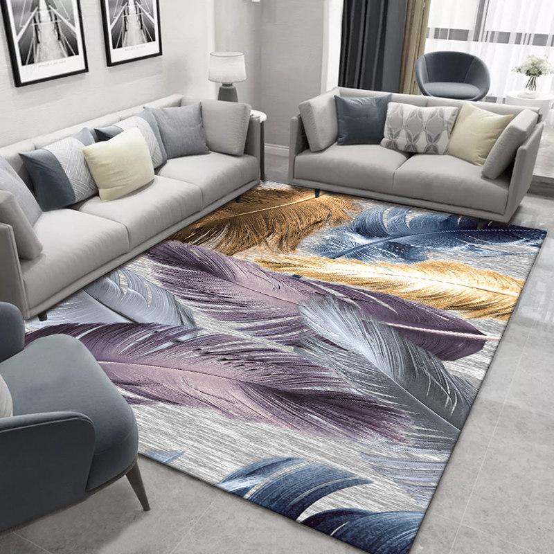 

Home Carpet Printed Modern Simple Kid Bedroom Crawling Mat Play Area Carpet Living Room Large Coffee Table Floor Mat, Vv-3