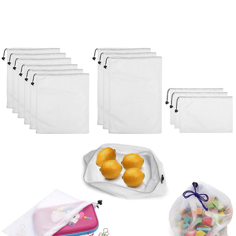 

Polyester mesh bag bundle mouth mesh bag fruit Preservative Seal Sack Fridge Fruit Container poly bags