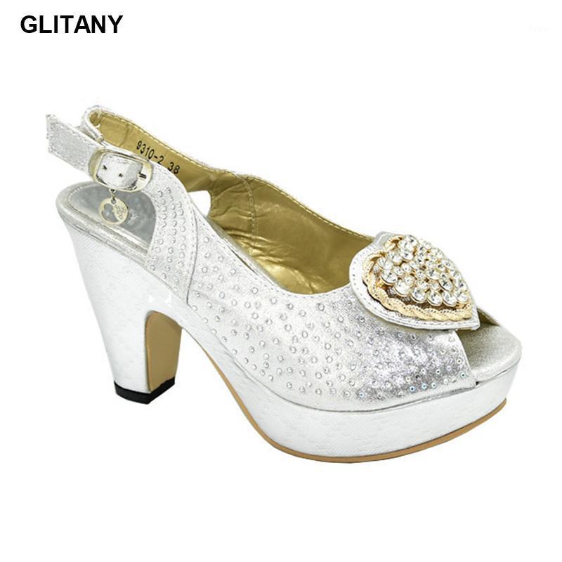 

Fashion Ladies Shoes Summer Slippers Good Quality 2020 Special Arrivals Wedding Suilver Color Nigeriain Shoes Rhinestone Heels1, Black
