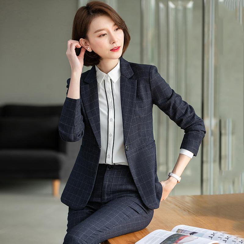 

Fromal Office Ladies Blazer Women Pant SuitsWork Wear Business Clothes Long Sleeve Jacket Elegant, Blazer only