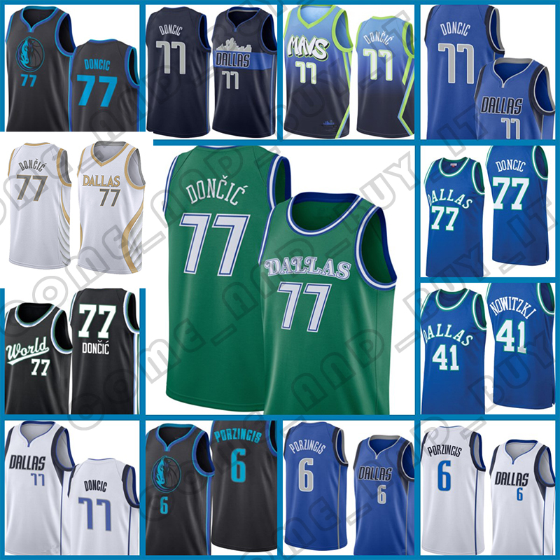 

Luka Dirk Doncic Nowitzki Kristaps 6 Porzingis Basketball Jersey Devin 1 Booker Lamelo 2 Ball Jayson 0 Tatum Giannis 34 Antetokounmpo 12 Ja Morant, Men jersey