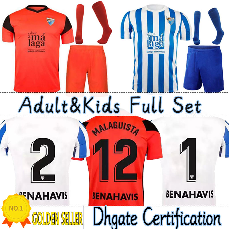 

21/22 Malaga Soccer Jerseys Malaga 2021 2022 K. Bare Jersey JUANPI ADRIAN Football Shirt Juankar camiseta de futbol CF Juande men kids kit socks full sets Shirts, Home