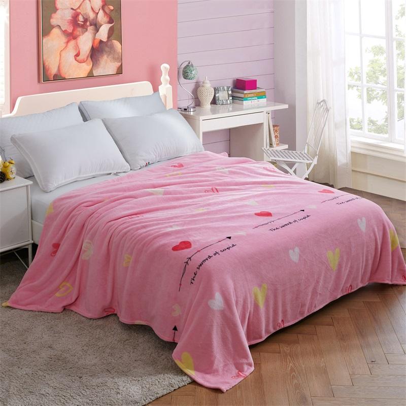 

Super Soft Flannel Fleece Blanket Bedding Bedspread Sherpa Throw Blankets Stripe Floral Animal Warm Fluffy Bed Linen Bedspreads