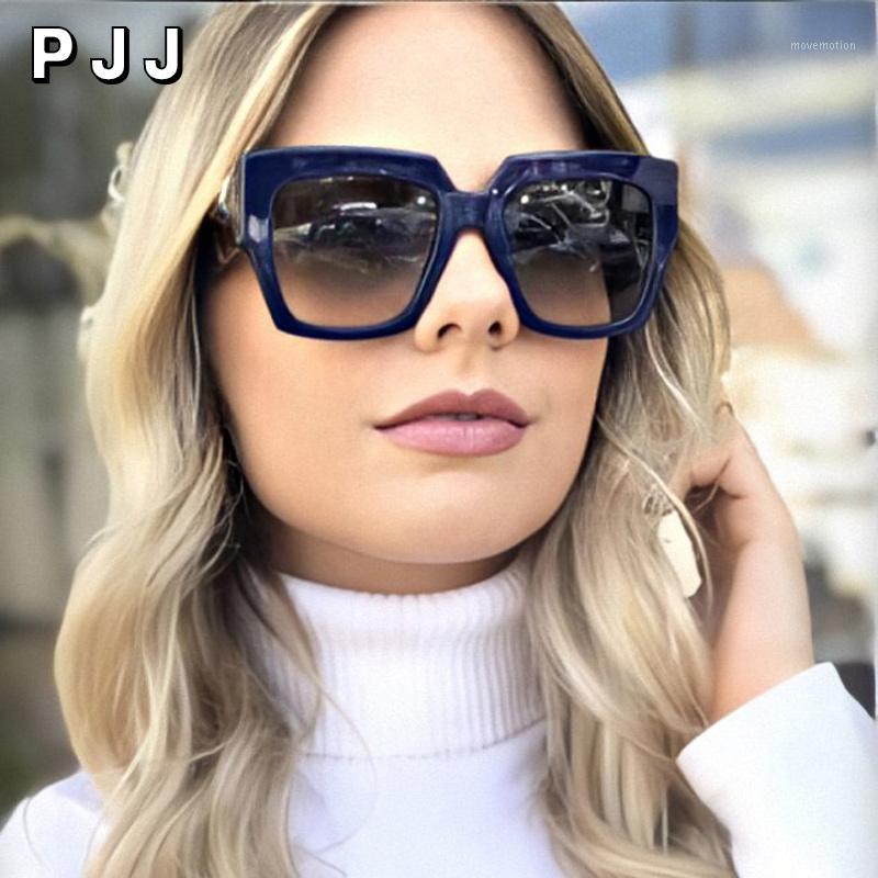 

2020Square Oversized Sunglasses Women New Designer Gradient Sun Glasses Big Frame Vintage Eyewear1