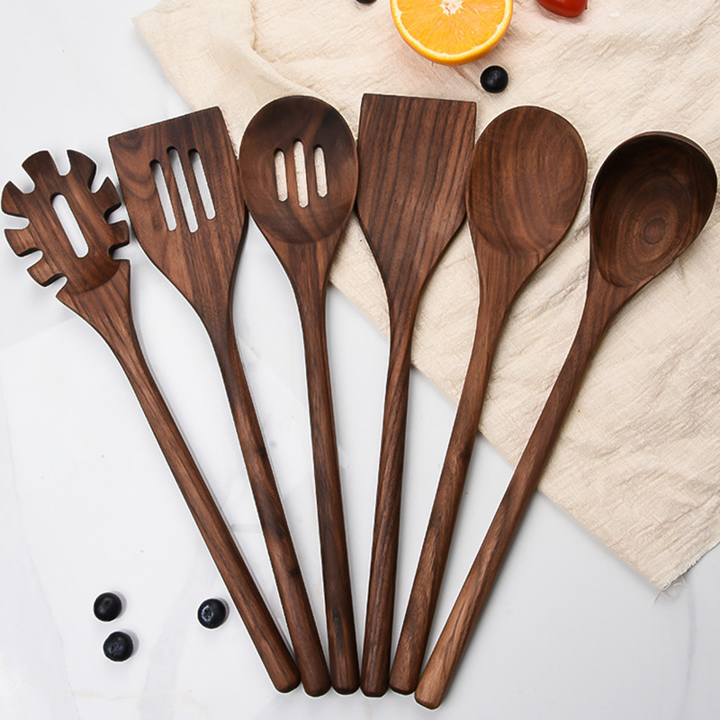 

2021 New 6pcs/set Home Wood Spatula Spoon Shovel Cial