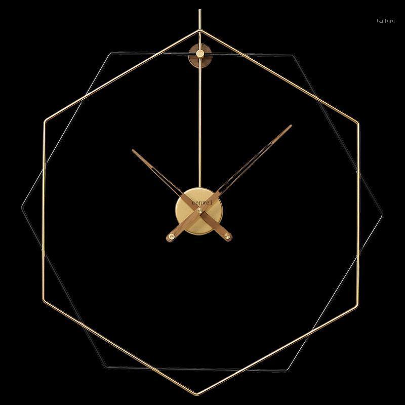 

Luxury Wall Clock Modern Design Large Metal Living Room Creative Nordic Clocks Wall Home Decor Horloge Mural Gift Ideas FZ0951
