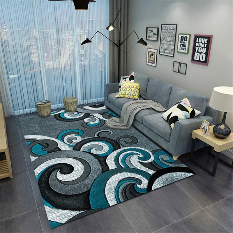 

Modern Style Living Room Carpet Home Decor Corridor Balcony Kitchen Rug Flannel Anti-slip Kids Play Mat Sofa Bedroom Area Rug, No-07