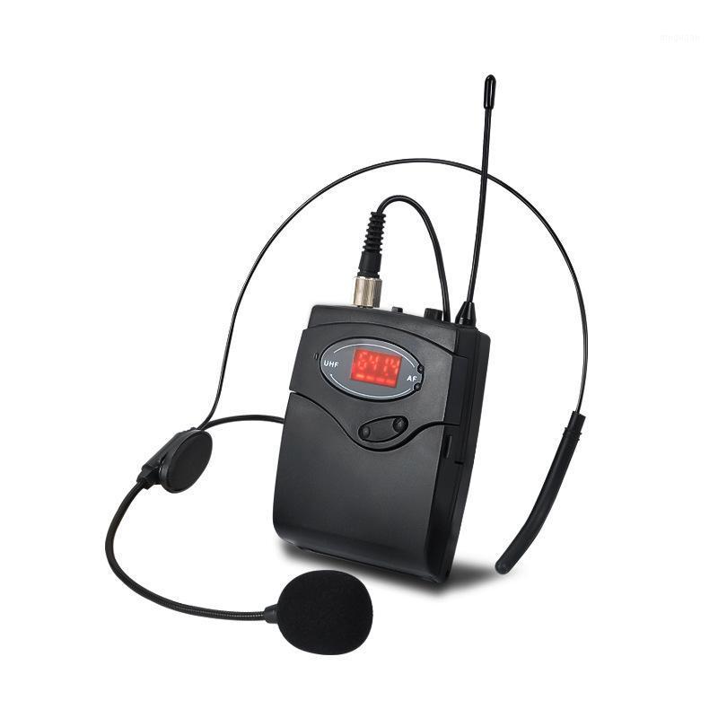 

Wireless Microphone Set with Head-Wear + Lavalier Lapel Mics Transmitter Receiver UHF Frequency for Speech Teaching1
